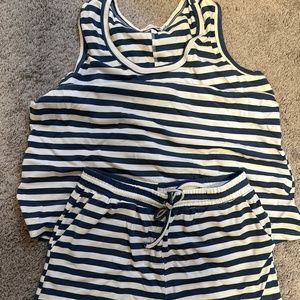 Blue Ivy | Stripped shorts and tank lounge set